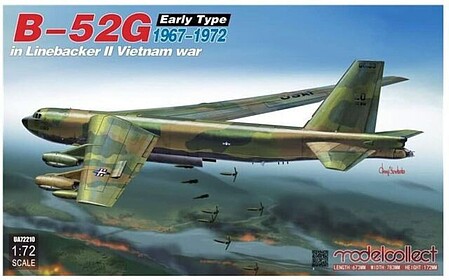 Model-Collect USAF B-52G Early Linebacker II 67-72 Plastic Model Airplane Kit 1/72 Scale #72210