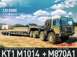 Model-Collect German KT1M1014 + M870A1 Plastic Model Military Vehicle Kit 1/72 Scale #72341