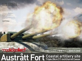 Model-Collect Austratt Fort Coastal Artillery Plastic Model Diorama Kit 1/72 Scale #72344