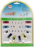 Cars & Figure Set N Scale Model Railroad Vehicle #1330