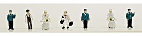 Station Crew Figures (12) N Scale Model Railroad Figure #1338