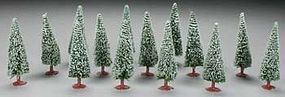 Snow Trees 6 HO Scale Model Railroad Tree #1427