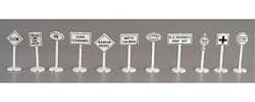 Road & Rail Signs - pkg(24) HO Scale Model Railroad Billboard Sign #1454