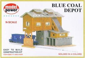 Blue Coal Depot Kit N Scale Model Railroad Building #1506