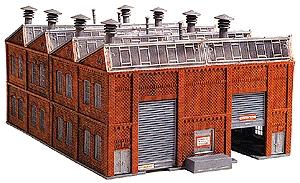 Model-Power Twin Diesel Loco Shed N Scale Model Railroad Building Kit #1550