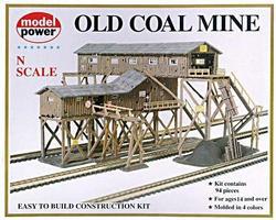 Model-Power Old Coal Mine Kit N Scale Model Railroad Building #1552 Model-Power Old Coal Mine Kit N Scale Model Railroad Building #1552