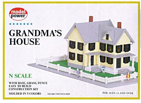 Model-Power Grandmas House N Scale Model Railroad Building #1556