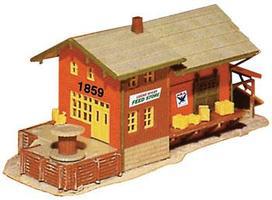 Freight Station N Scale Model Railroad Building #1576