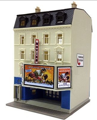 Model-Power Good View Movie Theater Kit N Scale Model Railroad Building #1593