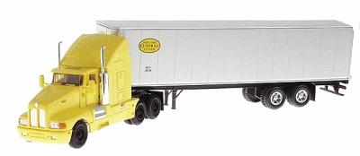 Model-power Tractor Trailer - Kenworth Long Haul Sleeper W Standard Box 