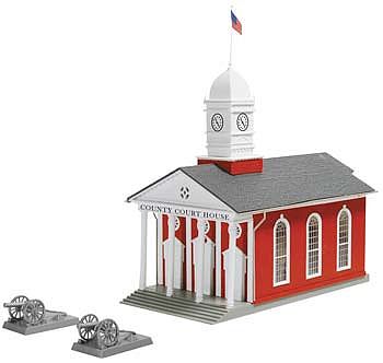 Model-Power County Court House Kit HO Scale Model Railroad Building #183