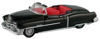Model-Power 1953 Cadillac Eldorado Black w/Red Interior - HO-Scale
