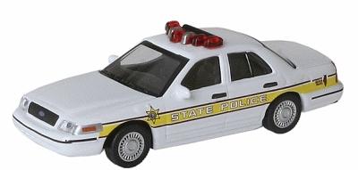 Model-Power Model Power Minis - Automobiles - 2005 Ford Crown Victoria Illinois State Police - HO-Scale