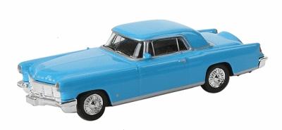 Model-Power 56 Lincoln Continental Mark II Coral Blue HO Scale Model Railroad Vehicle #19483