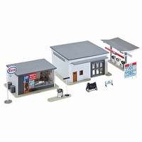 Model-Power Mike's Gas/Auto/Wash N Scale Model Railroad Building Kit #212 Model-Power Mike's Gas/Auto/Wash N Scale Model Railroad Building Kit #212