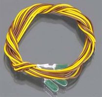 14V Grain-O-Rice Bulbs, 2.2mm pkg(3) Green Model Railroad Light Bulb #254