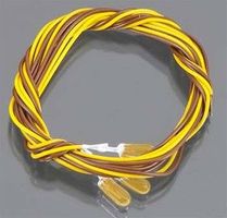 14V Grain-O-Rice Bulbs, 2.2mm pkg(3) Amber Model Railroad Light Bulb #255
