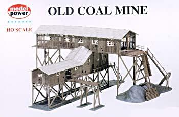 Model-Power Old Coal Mine Kit HO Scale Model Railroad Building #316