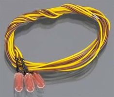 3V Grain-O-Wheat Bulbs, 3.2mm - Red (3) Model Railroad Light Bulb #392