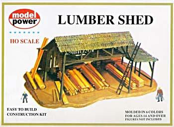Model-Power Lumber Shed Kit - HO-Scale