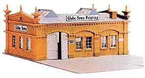 Model-Power Globe News & Printing Kit HO Scale Model Railroad Building #477 Model-Power Globe News & Printing Kit HO Scale Model Railroad Building #477