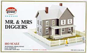 Mr. & Mrs. Diggers House Kit HO Scale Model Railroad Building #489
