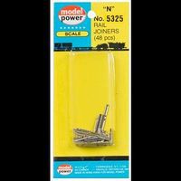 Rail Joiners 48pcs/Card N Scale Nickel Silver Model Train Track #5325