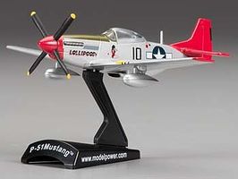 Model-Power P-51D Mustang Tuskegee Diecast Model Airplane 1/100 Scale #5342-7
