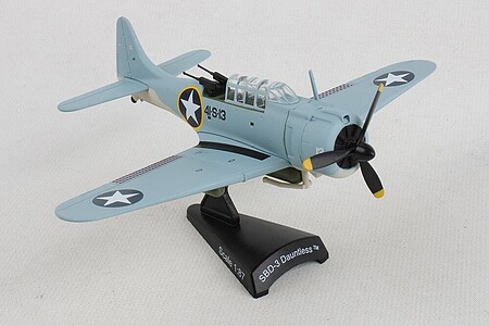 Model-Power Douglas Dauntless SBD (paint scheme may vary) Diecast Model Airplane 1/87 Scale #5563-1