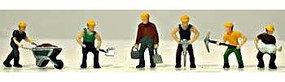 Model-Power Track Laying Crew (6) HO Scale Model Railroad Figure #5700 Model-Power Track Laying Crew (6) HO Scale Model Railroad Figure #5700