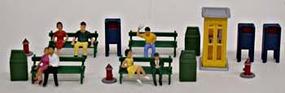 Model-Power Park Scenes (20) HO Scale Model Railroad Figure #5710 Model-Power Park Scenes (20) HO Scale Model Railroad Figure #5710