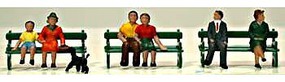 Model-Power Sitting Figures with Bench (6) HO Scale Model Railroad Figure #5725 Model-Power Sitting Figures with Bench (6) HO Scale Model Railroad Figure #5725