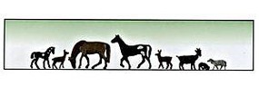 Model-Power Assorted Livestock (8) HO Scale Model Railroad Figure #5726 Model-Power Assorted Livestock (8) HO Scale Model Railroad Figure #5726