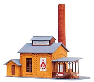 Model-Power Averill Gold Refining Built-Up HO Scale Model Railroad Building #576