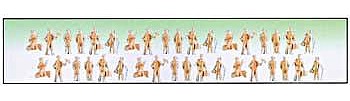 Model-Power Unpainted Figures (36) O Scale Model Railroad Figure #6172