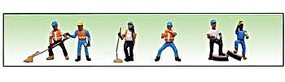 Utility Workers (6) O Scale Model Railroad Figure #6180