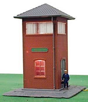 Model-Power Trackside Yard Tower Built-Up HO Scale Model Railroad Building #627