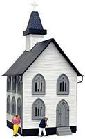 Model-Power Church Built-Up O Scale Model Railroad Building #6350