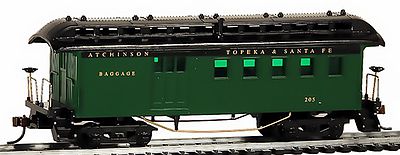 Model-Power 1890 Wooden-Type Combine Santa Fe (Re-Issue) HO Scale Model Train Passenger Car #716110