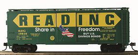 Model-Power 41' Boxcar Reading Freedom (Re-Issue) HO Scale Model Train Freight Car #734186