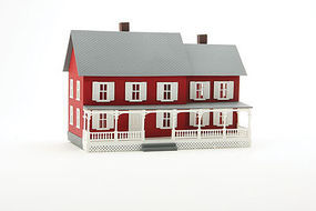 Model-Power Stevenson's House Built-Up HO Scale Model Railroad Building #782 Model-Power Stevenson's House Built-Up HO Scale Model Railroad Building #782