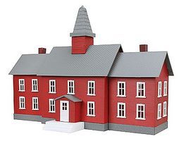 Model-Power Little Red School House Built-Up HO Scale Model Railroad Building Model-Power Little Red School House Built-Up HO Scale Model Railroad Building