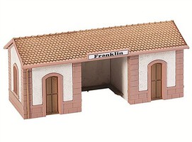 Model-Power Passenger Wayside Station Built-Up HO Scale Model Railroad Building #794 Model-Power Passenger Wayside Station Built-Up HO Scale Model Railroad Building #794