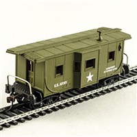 Model-Power N Bay Window Caboose US ARMY Model-Power N Bay Window Caboose US ARMY