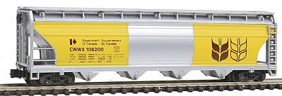 Model-Power 55 ACF Centerflow Covered Hopper Government of Canada Wheat Board (Silver) - N-Scale