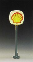 Model-Power Shell Lighted Gas Station Signs N Scale Model Railroad Building Accessory #8580