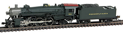 Model-Power 4-6-2 Pacific w/Tender DCC/Sound Pennsylvania N Scale Model Train Steam Locomotive #874011