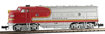 Model-Power EMD FP7A Phase II Santa Fe N Scale Model Train Diesel Locomotive #87440