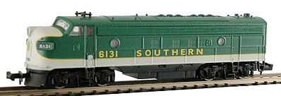 Model-Power EMD FP7A Phase I Southern N Scale Model Train Diesel Locomotive #87444