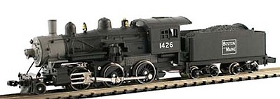 Model-Power Steam 2-6-0 Mogul Standard DC Boston & Maine N Scale Model Train Steam Locomotive #87601
